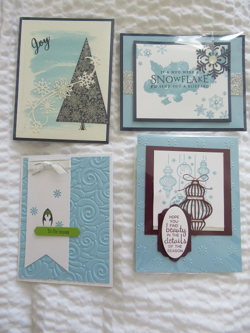 Stampin Up Christmas Cards