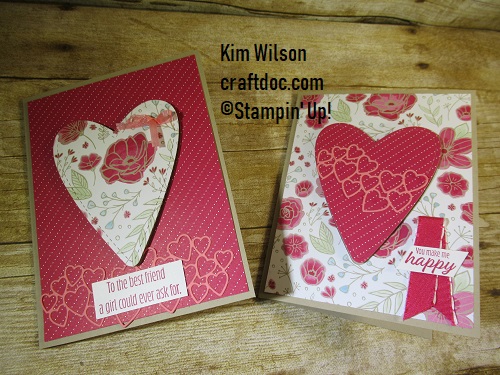 Stampin Up, Meant To Be, Valentine's Day card