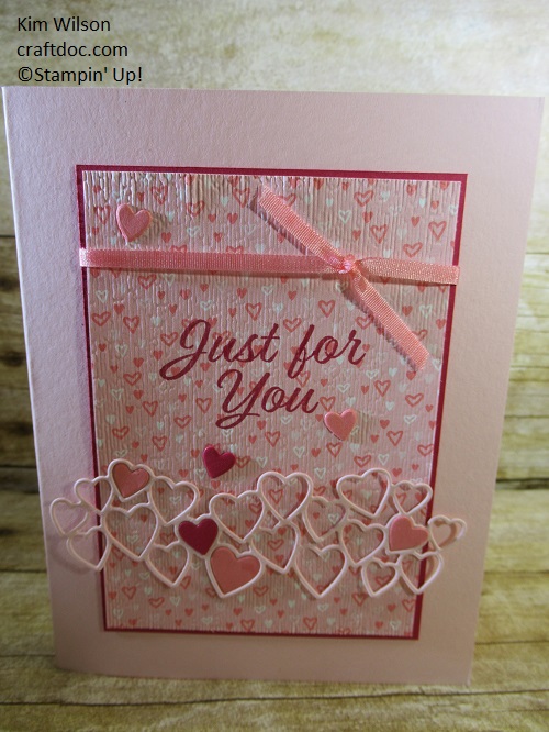 Meant To Be, Stampin Up, All my love, Valentine's Day card